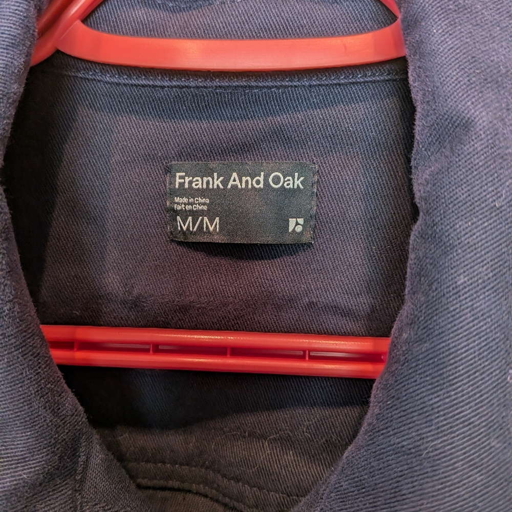 FRANK & OAK Women Romper Size M Navy Blue Straight Leg Buttons Closure - Picture 5 of 16